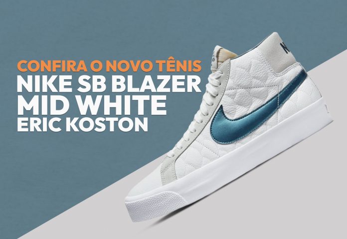 Tênis Nike Sb Blazer Mid White x Eric Koston