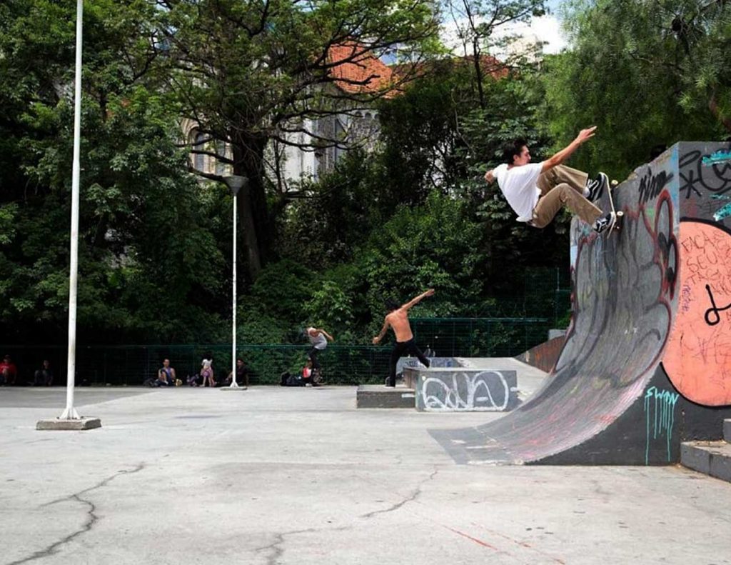 Pista de Skate na Praça Roosevelt em São Paulo