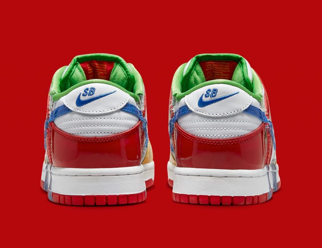 eBay x Nike Dunk Low Sandy Bodecker Chega ao Brasil! 3 eBay x Nike Dunk Low Sandy Detalhes parte traseira