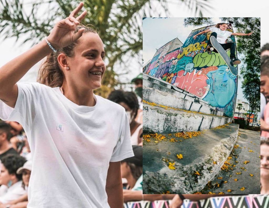 Mariana Gabriela, skatista brasileira que assina uma linha de tênis da New balance