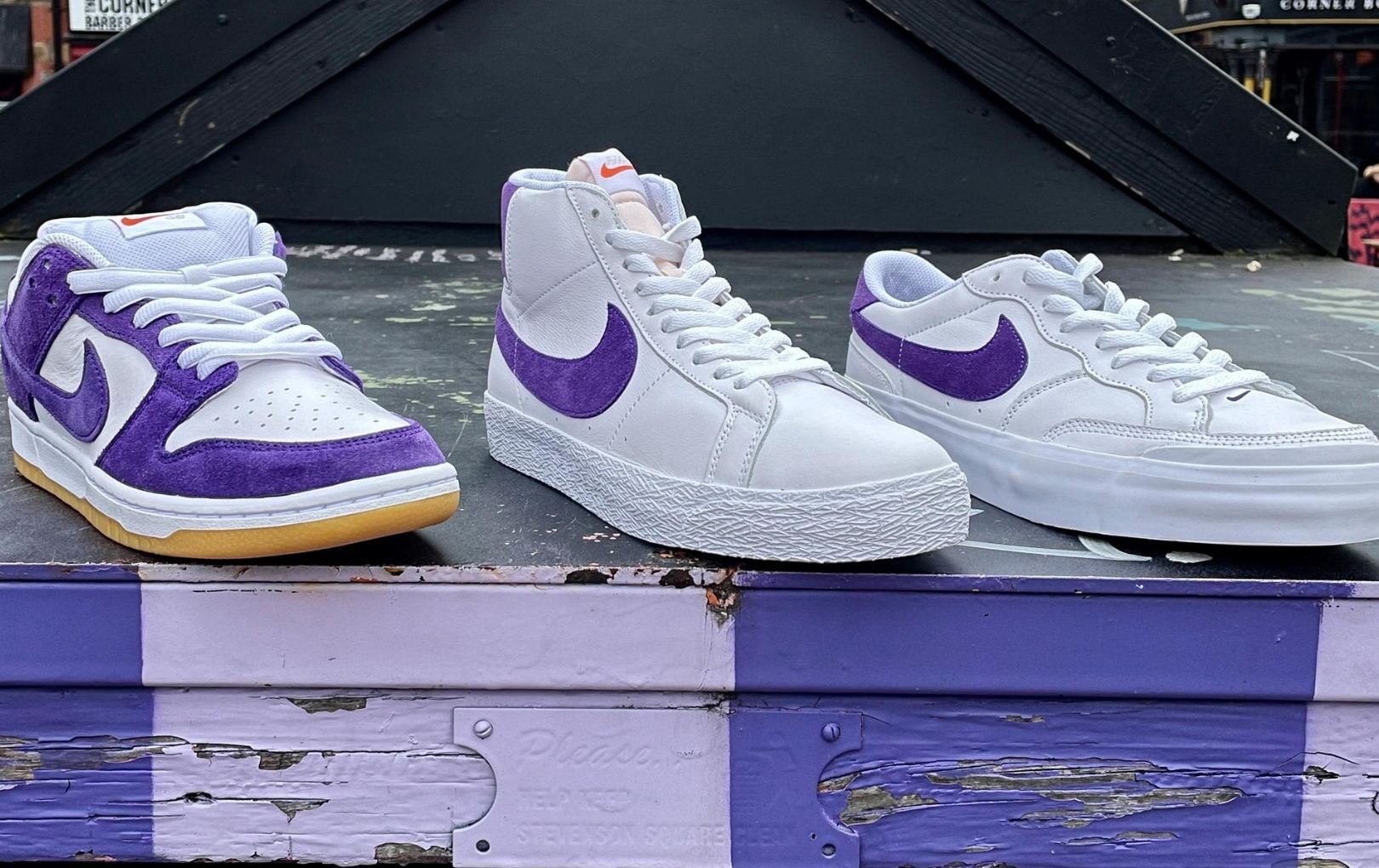 Pack Nike SB Orange Label 'Court Purple' - Prince Of Streets